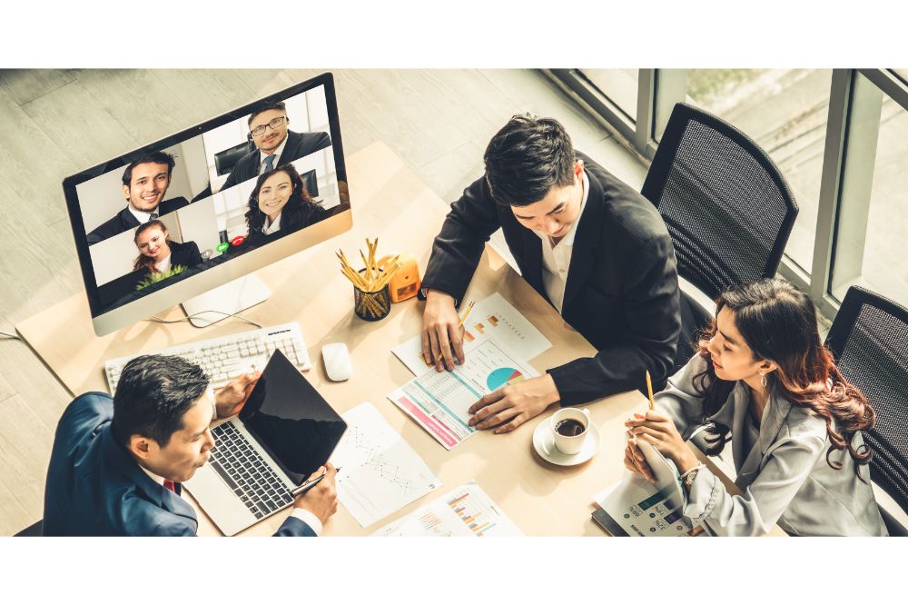 Telework conference call using smart video technology
